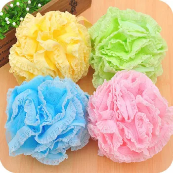 

2017 Flower Body Wash Bath Ball Large Bath Sponge Diameter 18cm Bath Flower Mesh Bathroom Supplies Bath Ball
