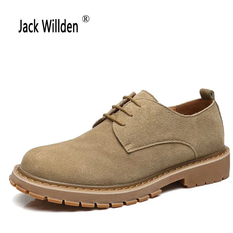 

Jack Willden Men Oxfords Genuine Suede Leather Men Casual Shoes Spring Autumn Summer Fashion Oxford Shoes for Men