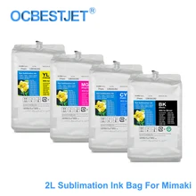2Liter SB54 Dye Sublimation Ink Bag Ink Pack For Mimaki JV5-130S JV5-160S JV33-130 JV33-160 JV300-130 JV300-160(4Colors Option