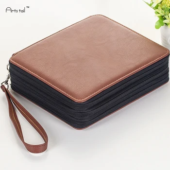 

Secret Garden 124 Holes 4 Layer PU Leather School Pencils Case Pencil Drawing Sketch Pouch Bag Portable Fashion Art Supplies