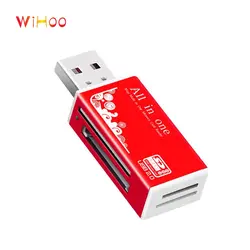 WiHoo устройство для чтения карт памяти USB 2,0 High Speed Micro SD/TF/MS устройство чтения карт памяти для Iphone Android