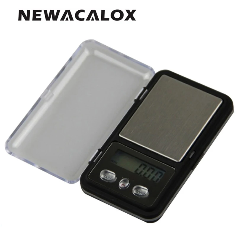 NEWACALOX 0 01 г x 100 мини точность цифровые весы для золота Bijoux стерлингов серебряные