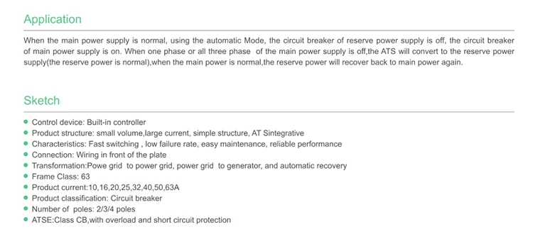 Интеллектуальный светодиодный дисплей, двойной выключатель питания, автоматический переключатель ATS 16-63A, 4 P, двойной выключатель питания, автоматический переключатель переключения CJQ1Z-63M/4 P