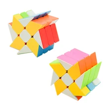 BabeLeMi Pinwheel Wind Fire Wheels ветряная мельница 3x3x3 Скорость Фишер волшебный куб головоломка Skew кубики для детей, для ребенка, обучающие игрушки