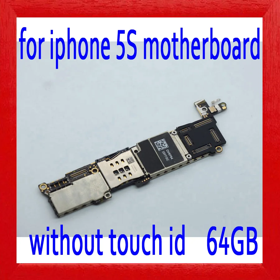 

64gb Original unlocked for iphone 5S Motherboard with Full Chips,for iphone 5S Mainboard without Touch ID,Free Shipping