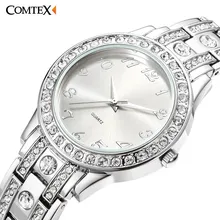 2017 Fashion Luxury Ladies Wristwatch Round Sliver Women’s Watch Silver Quartz Watches Bling bling Crystal Girl Dress clock Gift