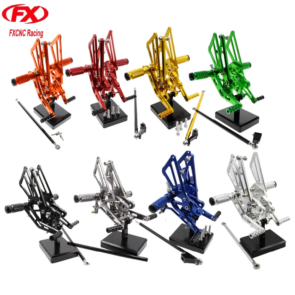 

For Kawasaki ZX-14R ABS 2012 - 2016 Aluminum CNC Adjustable Motorcycle Rider Rear Sets Rearset Footrest Foot Pegs 2013 2014 2015