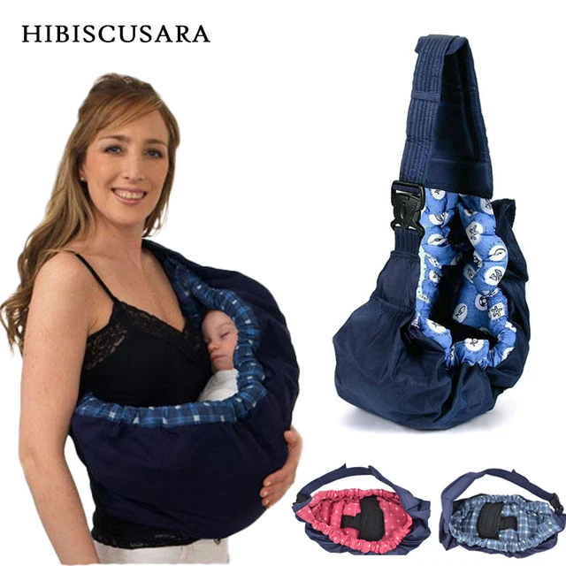 Newborn Baby Carrier Swaddle Sling Infant Nursing Papoose Pouch Front