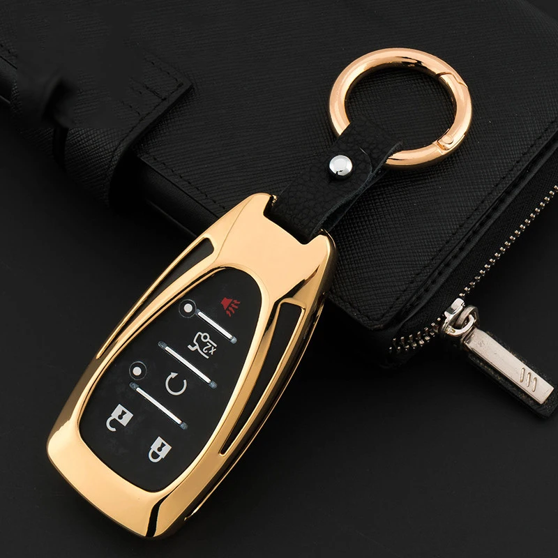 5Buttons-Zinc-Alloy-Leather-Smart-Car-Key-Cover-Case-Shell-Protector-FOB-For-Chevrolet-2016-2017(2)