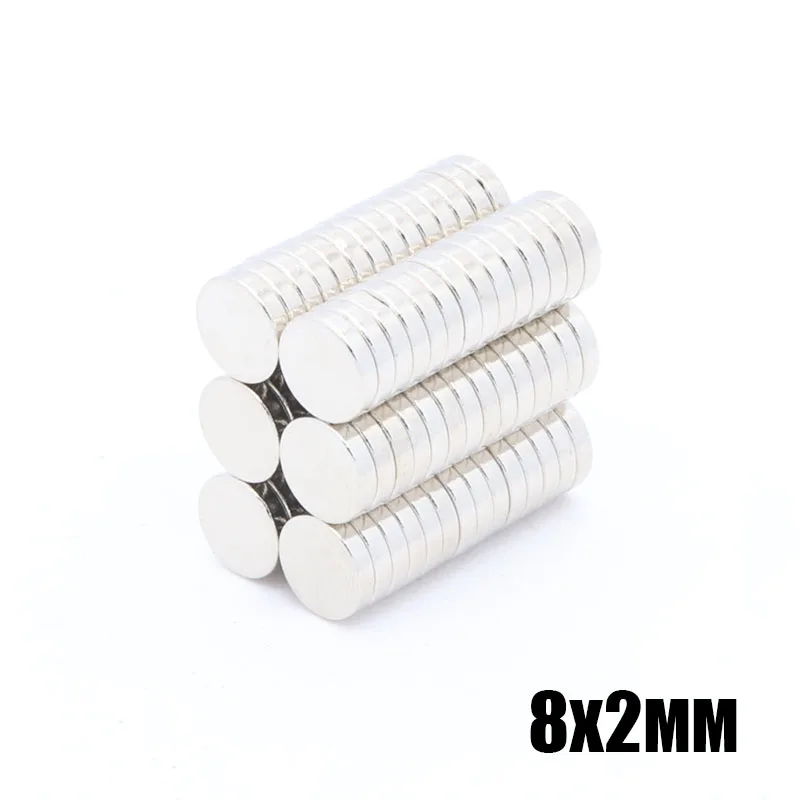 500pcs 8x2 mm Mini N35 Round Disc Magnets 8mm*2mm Rare Earth Magnet NdFeB Strong Magnetic Magnetite Super | Обустройство дома