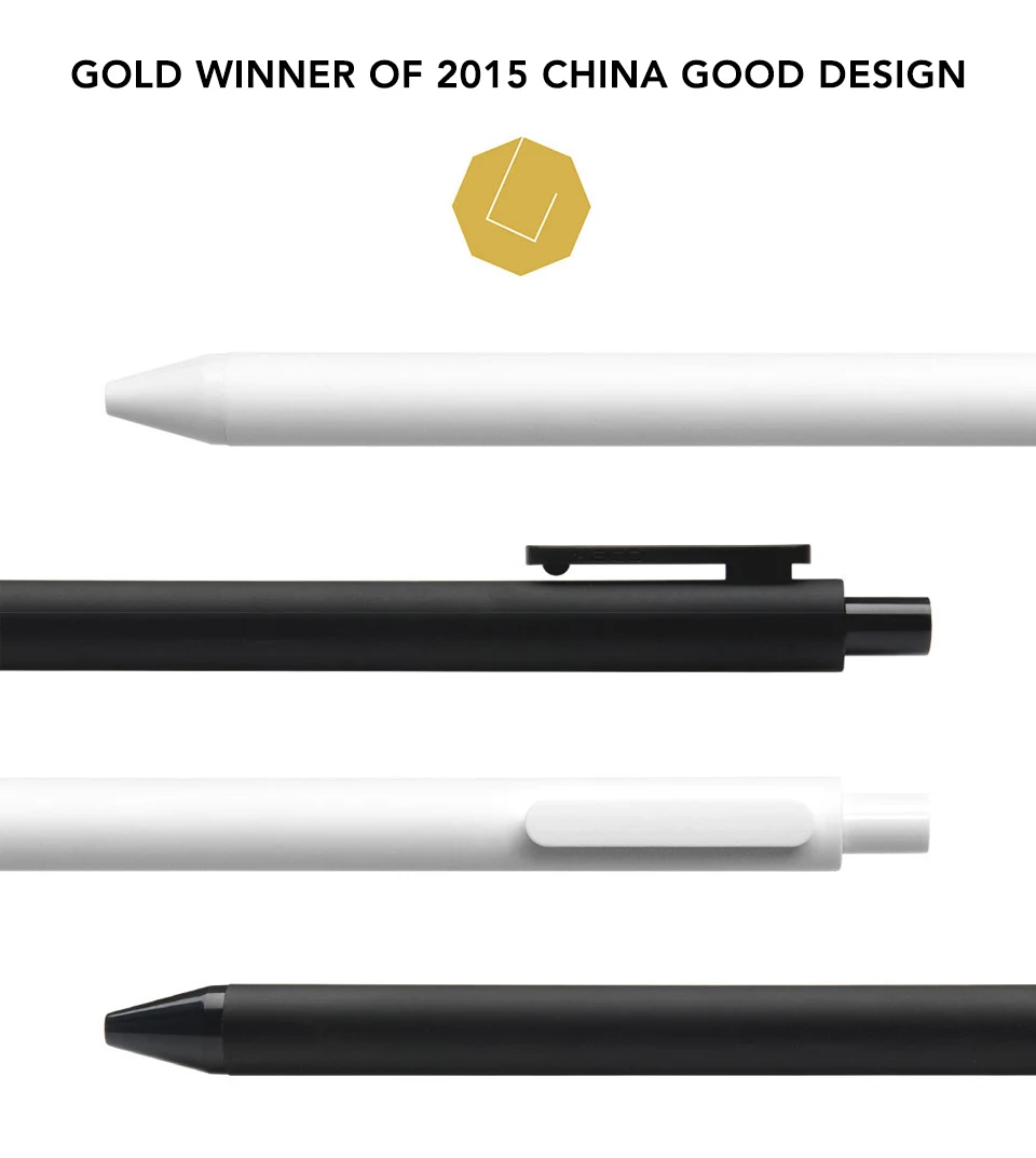 10PcsLot Xiaomi KACO 0.5mm Xiomi Mi Signing P E N Gal Ink Smooth Writing Durable Signing Black Refill (9)