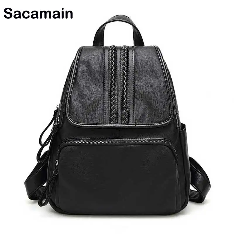 Sacamain Brand Japanese Anime Backpack School Bags Online For Teenagers Leather Backpack Female ...