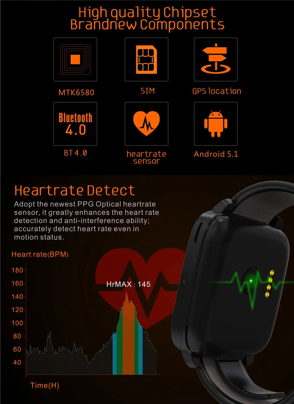 EXRIZU U11s модные Бизнес часы 1G Оперативная память 8G Встроенная память MTK6580 4 ядра WI-FI Bluetooth gps монитор сердечного ритма андроид 5,1 Смарт-часы