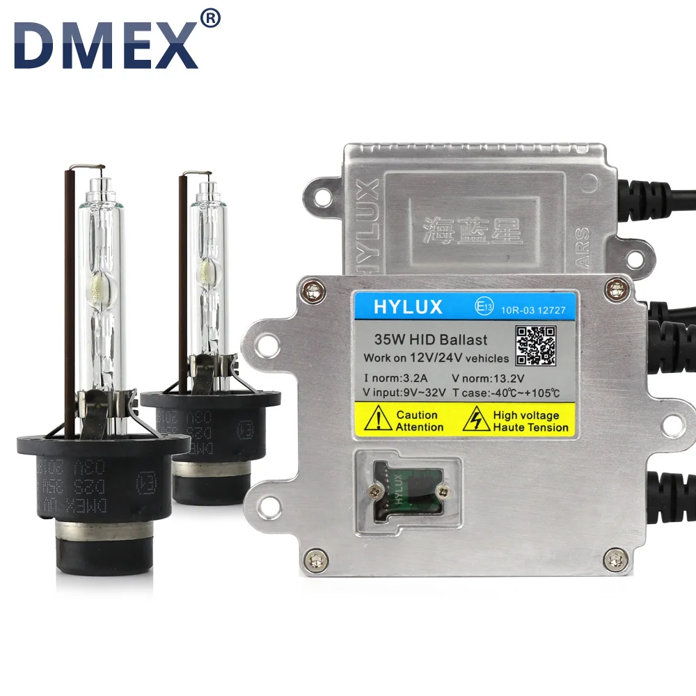DMEX 1 комплект 12 в 24 35 Вт AC Быстрый старт D2S Xenon HID Kit 4300K 5000K 6000K 8000K с Hylux Балласт и