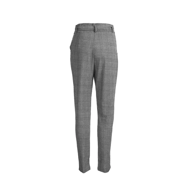 

Women High waist Polyester Harem Pants Elastic Waist Solid Casual Loose Trousers Drawstring Clothing