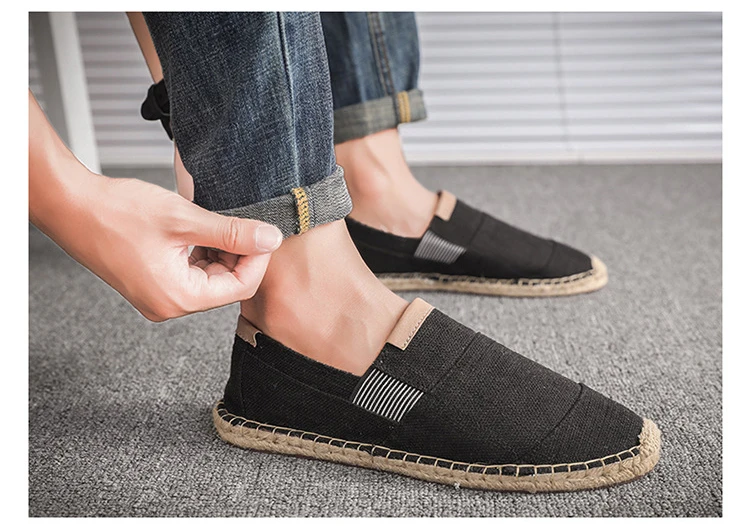 

High Quality 2019 Mens Shoes Casual Male Breathable Canvas Shoes Men Chinese Fashion On Espadrilles Men Loafers KD679-695 E1