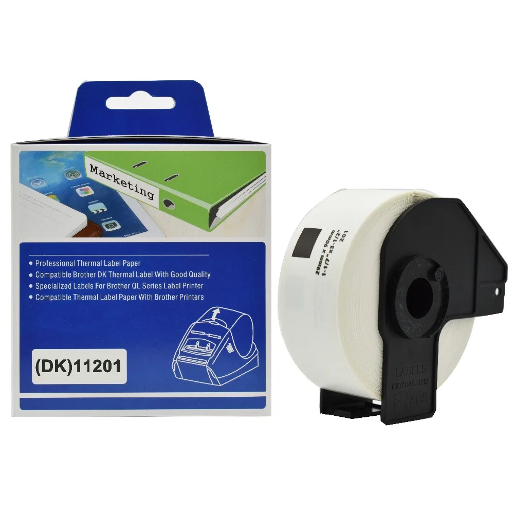 

CIDY Compatible FOR Brother Labels DK 11201 Standard Address Label Thermal paper 29x90m DK-11201 DK 1201 DK 201 DK11201 DK1201