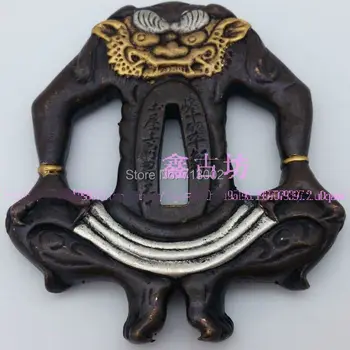 

Forged Japanese Katana Accessory parts Tsuba fitting For Samurai Sword griffin