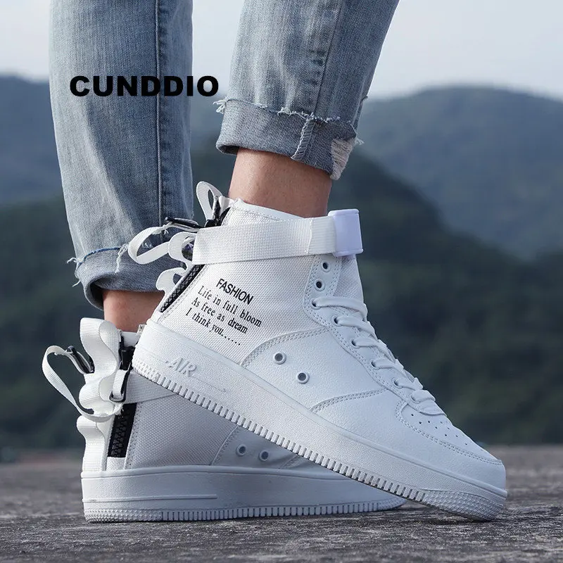 

Men Sneakers Vulcanized Shoes Man Casual Shoes Unisex Canvas leather Flat Shoes Force One shoes tenis feminino Couple size 36-44
