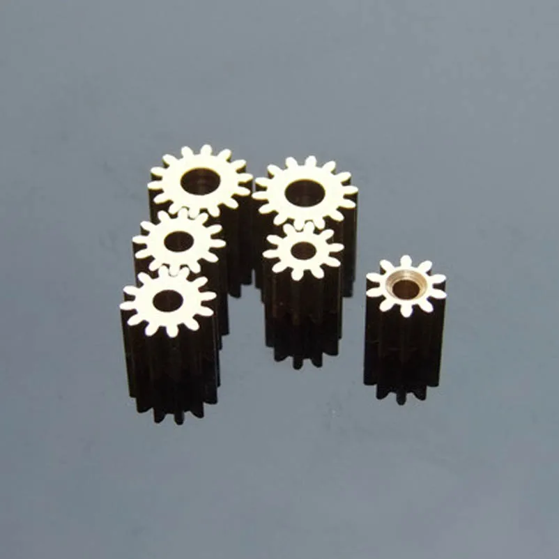 82A 0.6M Copper Gear Diameter 6mm 0.6 Module 8 Tooth Hole 1.98 Mm Brass Pinion S