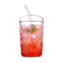 500 мл Фламинго стеклянная бутылка для воды стакан Cofee кружки стеклянная посуда Copo стекло es Прозрачное Стекло Пингвин Дельфин олень Орел