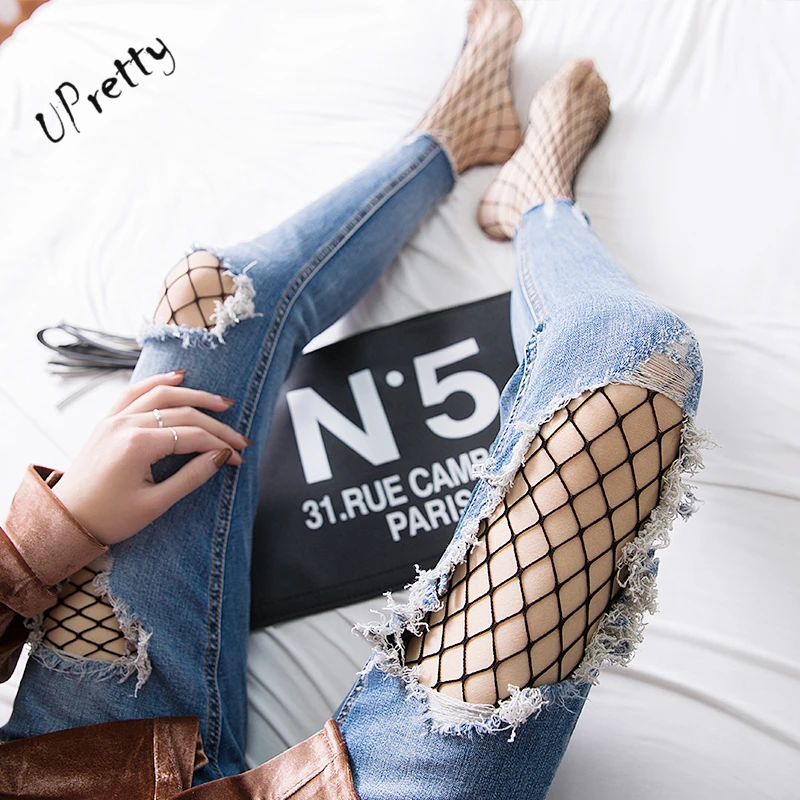 Benefeet Sox Woens Sexy Black Fishnet Tights Colorful Rose Floral