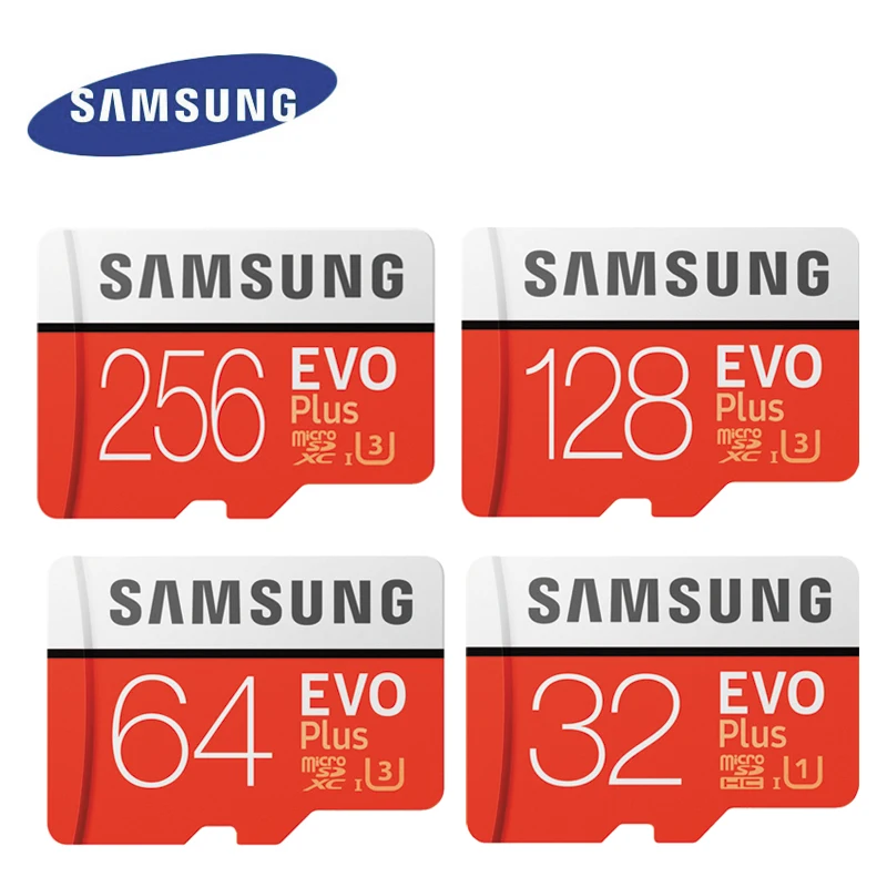 SAMSUNG EVO Micro SD карта 256 ГБ/128 ГБ/64 Гб U3 microSDXC 32 U1 MicroSDHC класс 10 TF памяти C10 флеш карты для