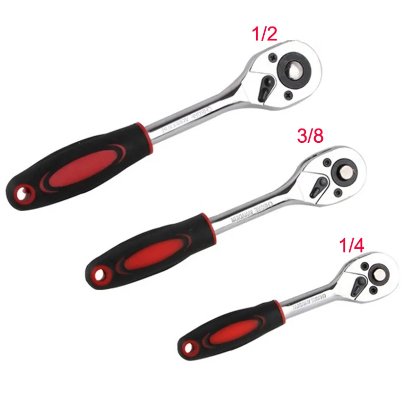 

1/4" 3/8" 1/2"inch 24 Teeth Extending Telescopic Ratchet Socket Wrench Tool Plate Ratchet Handle Wrench