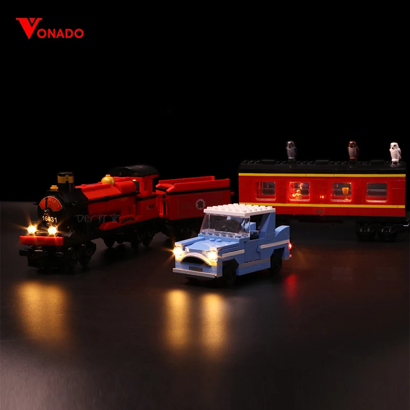 Светодиодный светильник совместимый с Lego 4841 16031 Хогвартс экспресс поезд фигурки