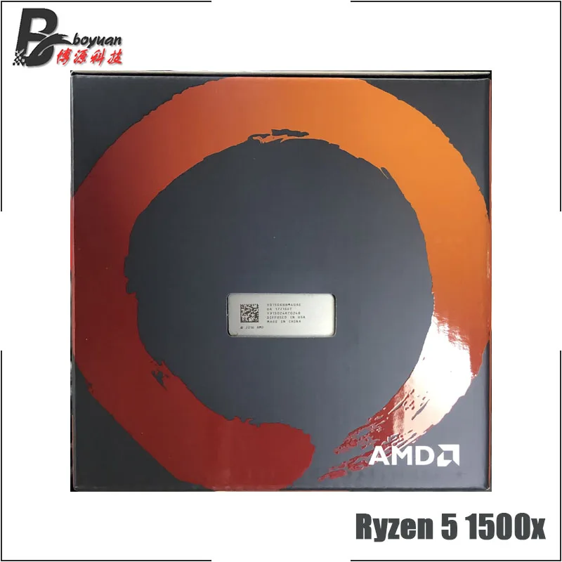 AMD Ryzen 5 1500X R5 1500x3,5 GHz четырехъядерный Восьмиядерный процессор L3 = 16M 65W YD150XBBM4GAE Socket AM4 и с вентилятором