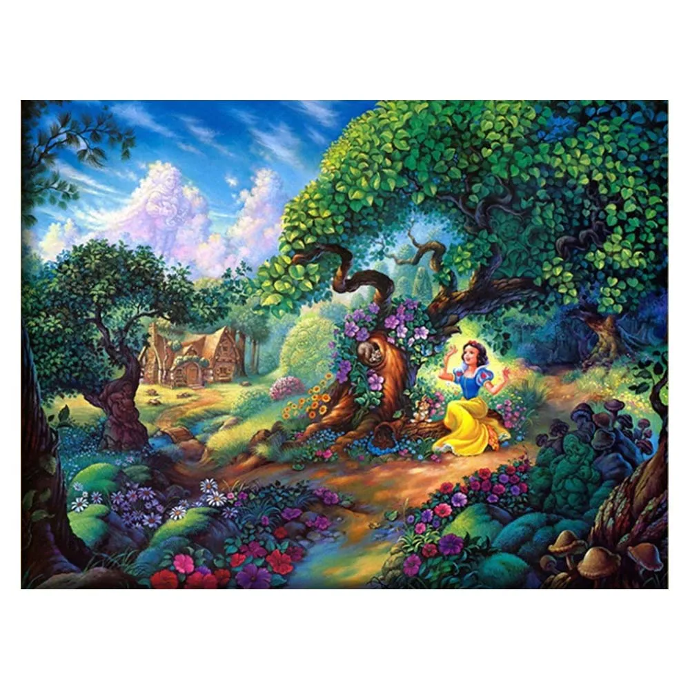 DIY 5D Diamond Painting The snow white princess Cross Stitch Jacquard
