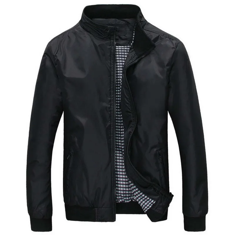 

Fashion Male Jacket Coat Men 2018 new Spring Business Casual brand Clothes Summer Thin Windbreaker Mens Black Bomber Jackets