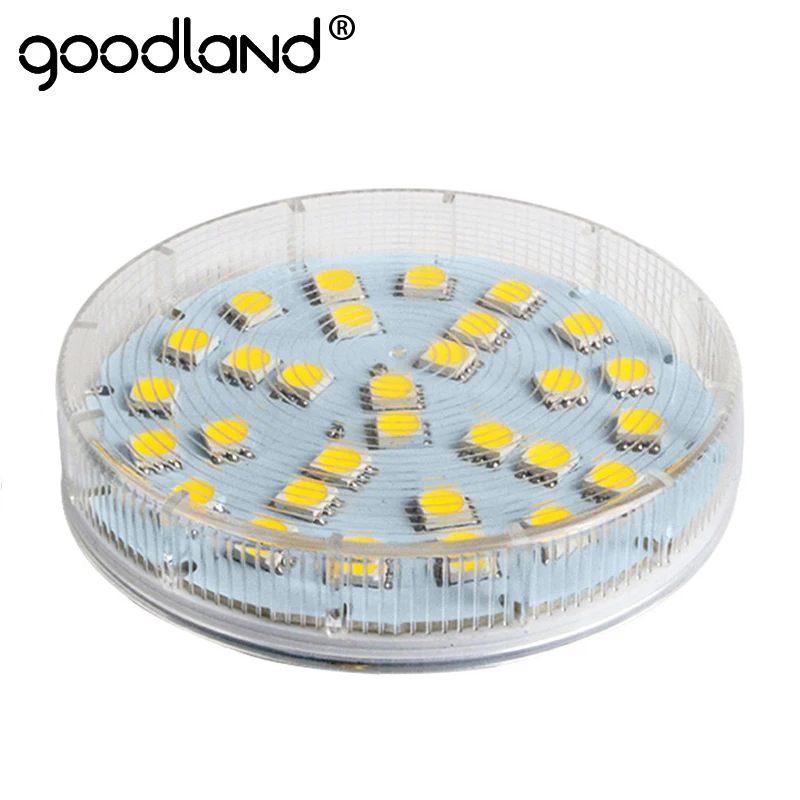 GX53 светодиодные лампы для кабинета SMD 5050 7 Вт светодиодный светильник 220 В 230 240 в