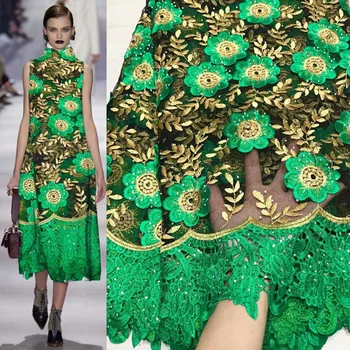 

French Net Lace Fabric High Quality Embroidery Tulle Lace With Rhinestones 2019 Latest African Lace Fabric For Wedding Dress