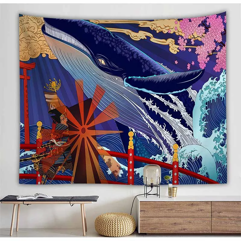 Wave Japanese Ukiyo E Tapestry Wall Hanging Home Dorm Art Decor Photography Backdrop Cloth Psychedelic Hippie Tapestry Blankets Tapestry Aliexpress