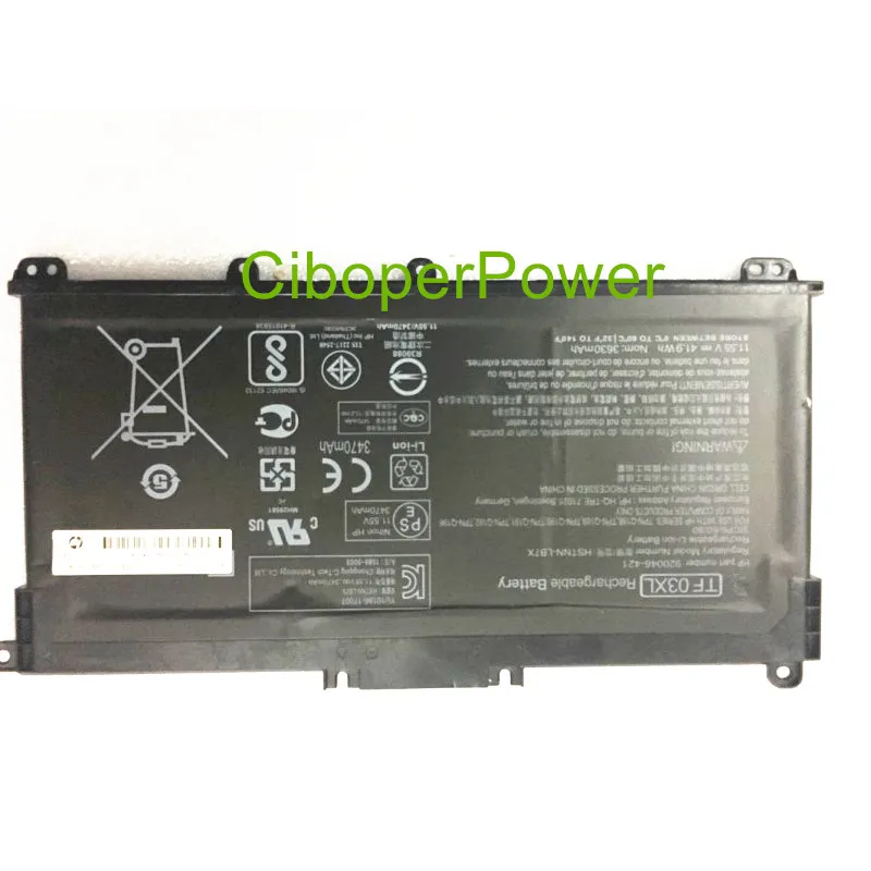 Bateria do Laptop Original para Tf03xl 920070855 Hstnn-lb7x 41.9wh - Imagem 2