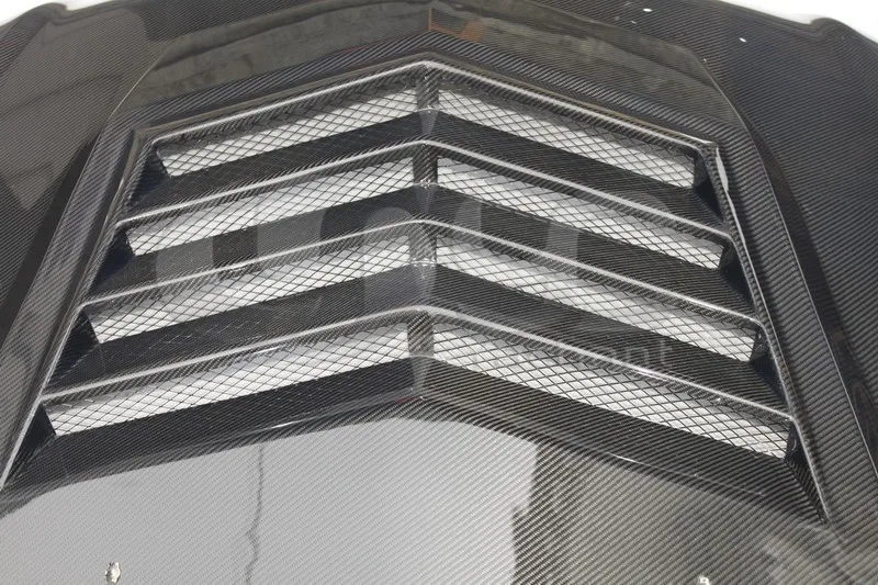 Углеродное волокно крышка с отверстием капот подходит для 2009- Cadillac CTS-V D3 Автоспорт Стиль крышка с отверстием капота