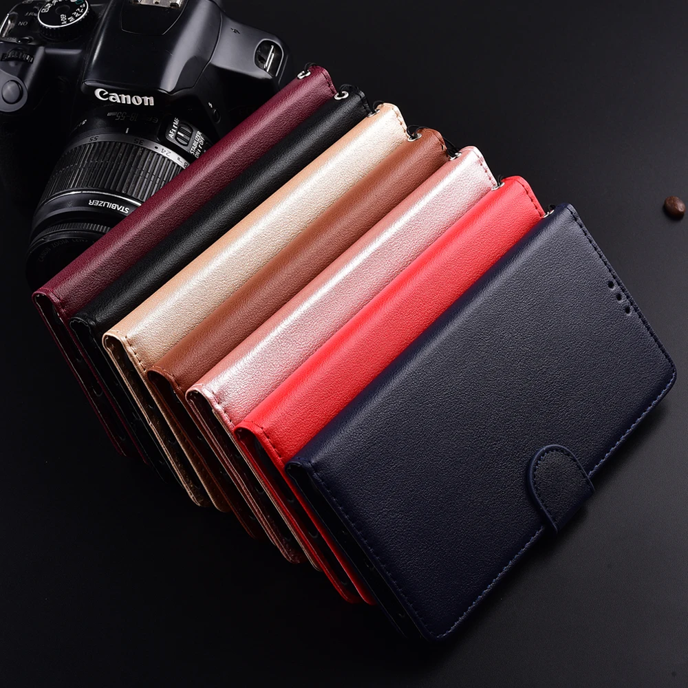 

Simple Solid Color Leather Cover For LG K10 2018 LG LV3/ARISTO LG LV5 K20 PLUS Phone Case Luxury Flip Coque for Men Lady