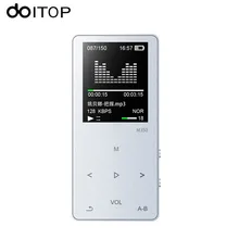 DOITOP сенсорный экран Hifi MP3 музыкальный плеер 8 Гб металлический MP3 с динамиком без потерь аудио плеер портативный спортивный Walkman FM TF карта