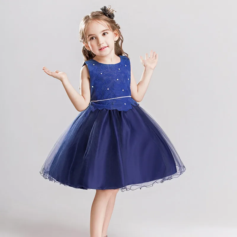 New Arrivals Girls Dresses Brief Party Dress Sleeveless Lace Dresses