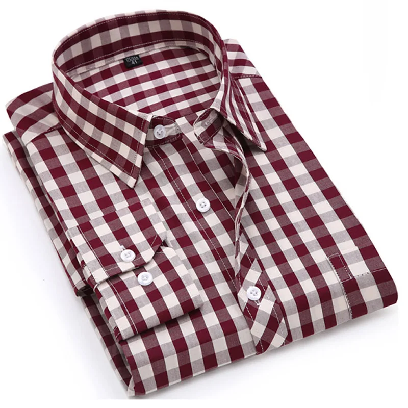 

Men'S High Quality Multicolor Plaid Cotton Shirt High Quality Business Casual Simple And Comfortable Wild Men'S Shir