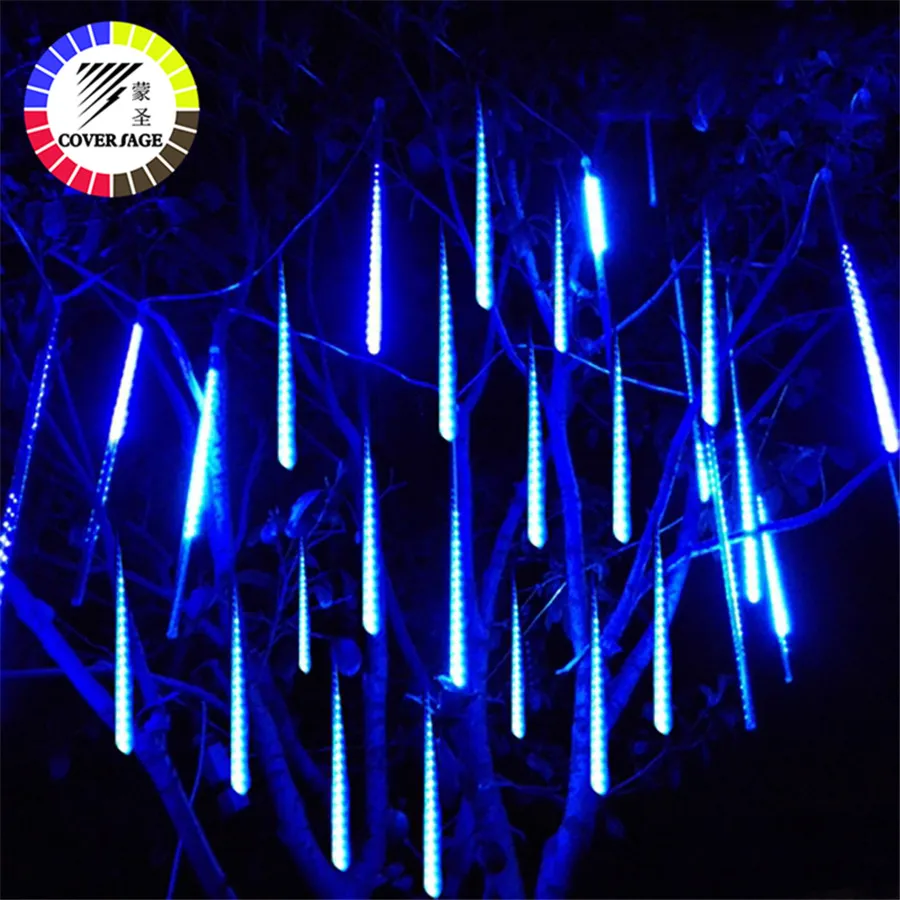 

Coversage Fairy Lights Led Meteor Garden Garland Christmas Tree Luces Navidad 30CM Xmas Decorative Lights Outdoor Light