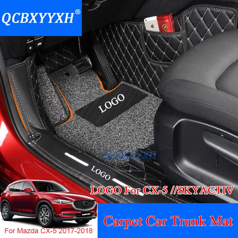 QCBXYYXH For Mazda CX 5 20172018 Car Styling Car Fool Carpet Trunk Mat