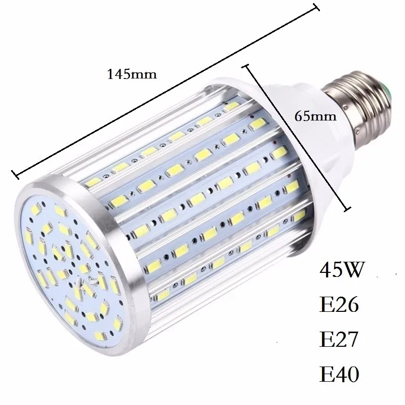 E26 E27 E39 E40 12W 18W 25W 30 W, светодиодные полосы освещения мощностью 45 Вт, 50 Вт, 60 Вт, 80 Вт светодиодный тип «Кукуруза» SMD5730 светодиодный огни лампады люстра потолочный светодиодный светильник светодиодный прожектор