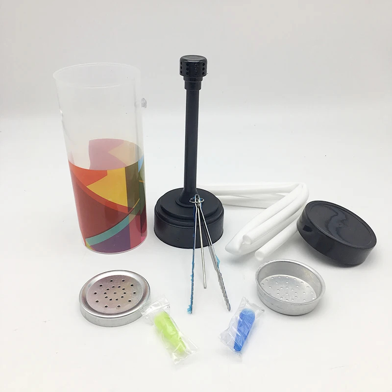 1PC Fashion Plastic Bottle Mini small Hookah Silicone Hose Hookah