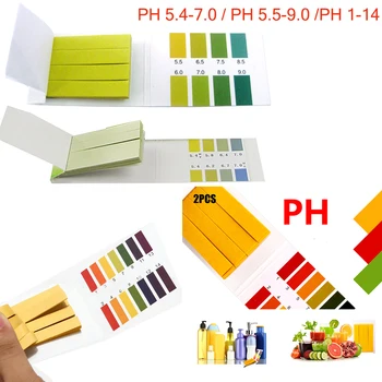 

PH 5.4-7.0,PH 5.5-9.0,PH 1 -14 Alkaline Test Papers Strips Indicator Lab Supplies Litmus Testing Kit For Plant,Water 80 Strips