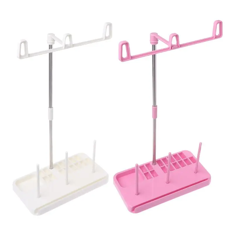 

3 Spool Stand Holder Multifunction Embroidery Thread Quilting Rack Home Sewing Lock Frame Machine