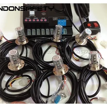 По DHL! Горячая 48 Вт светодиодный фонарь для дома, светодиодный предупреждающий стробоскоп, 8 шт 1 Вт Светодиодный s для каждой головы, мультивольт