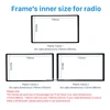 Seicane 2 Din Car Radio Fascia Trim Kit for 2006+ Opel Vectra Astra Zafira Stereo Dash CD Frame Panel Audio Cover Fitting Kit ► Photo 3/6