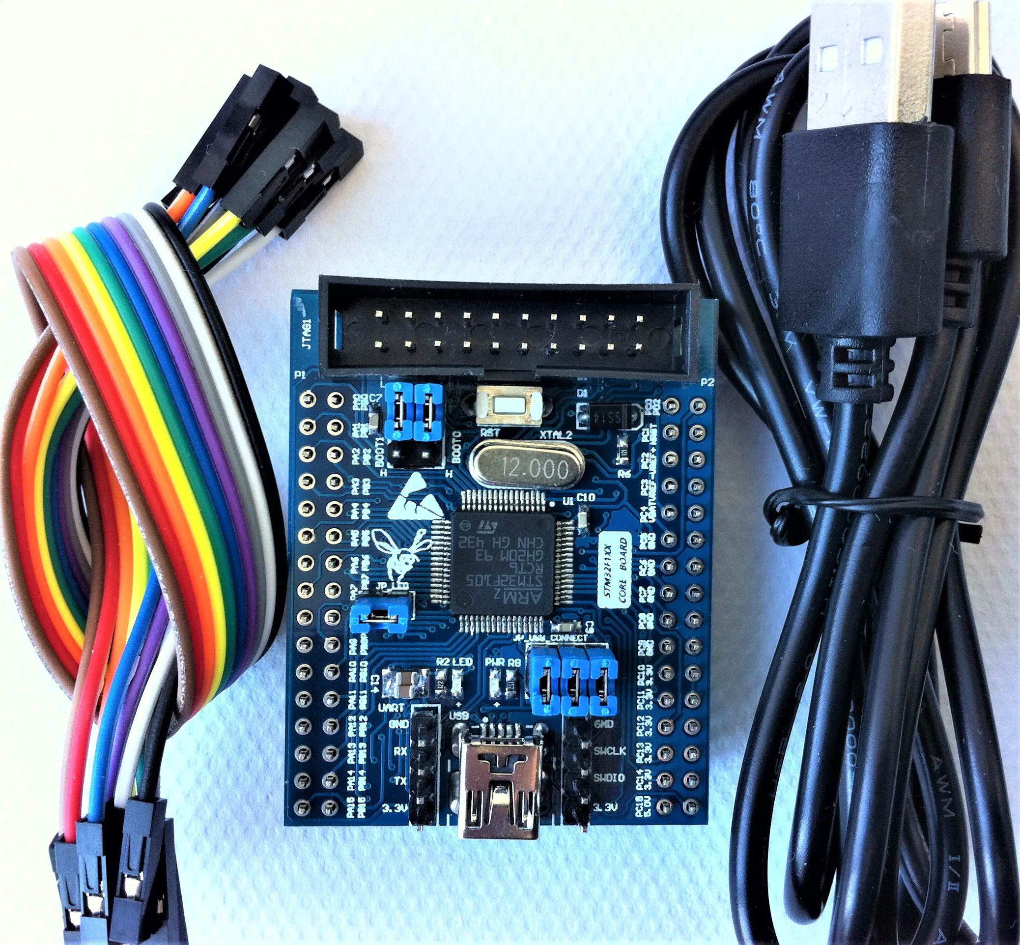 STM32F105RCT6 основной плате минимальная Системы развития Мини совета STM32F105 основной плате